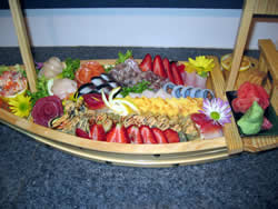FANTASY SASHIMI BOAT - CLICK HERE FOR A CLOSE-UP 